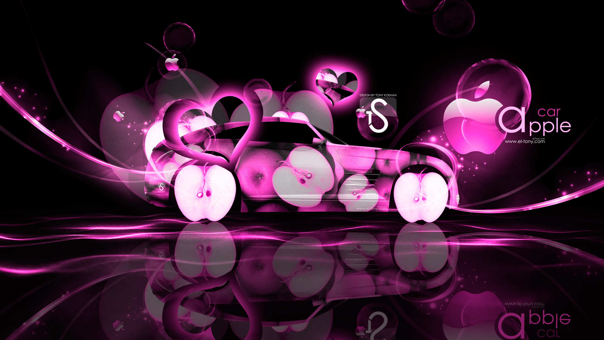 Candy Pink Neon HD Wallpaper Design By Tony Kokhan Car Pictures