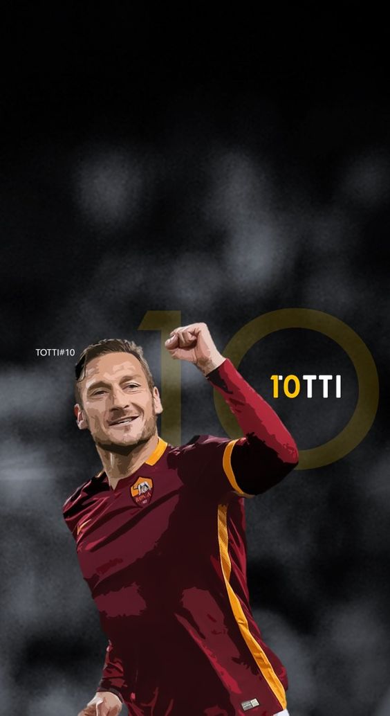 Francesco Totti Roma Football Soccer Creative Art