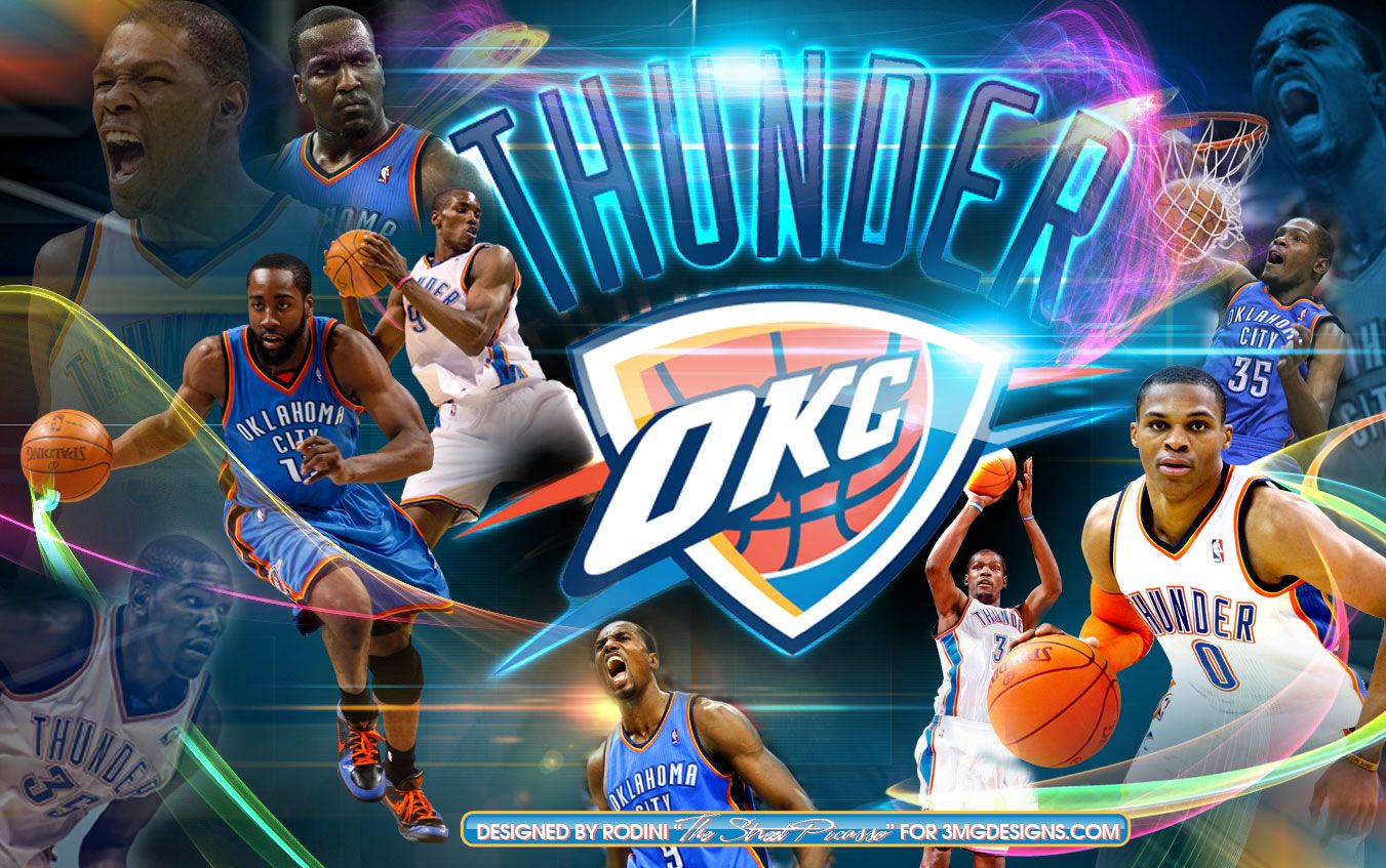 Okc Thunder Basketball Desktop Wallpaper On