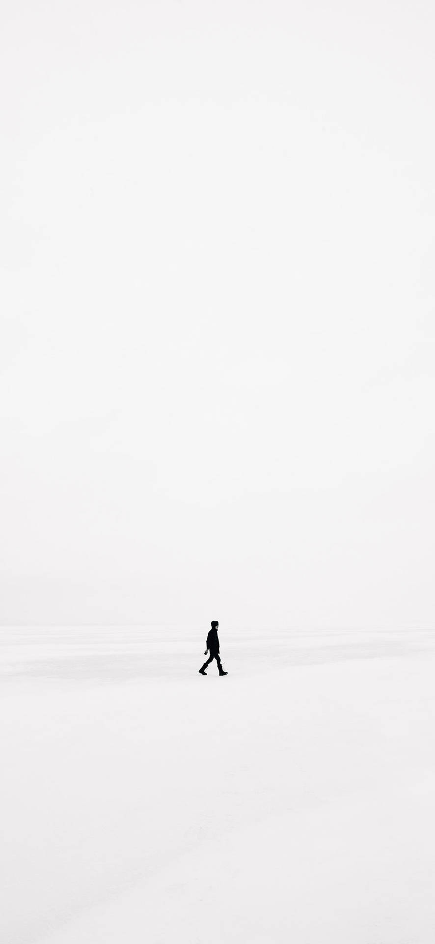 White One Man iPhone Wallpaper