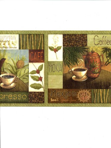 Kitchen Coffee Themed Border Wallpaper Boarders Res