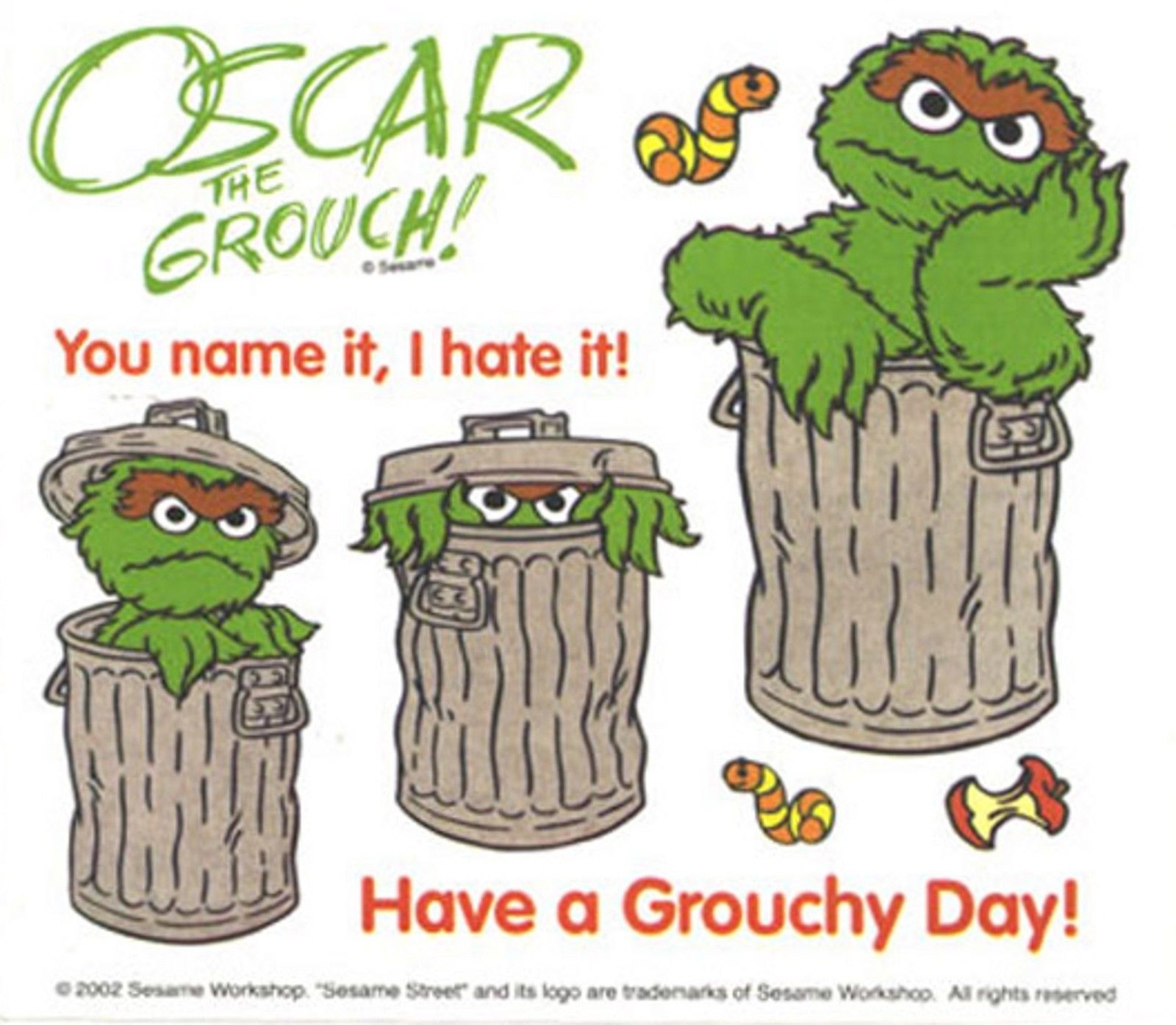 Oscar The Grouch Clip Art Happy National Day