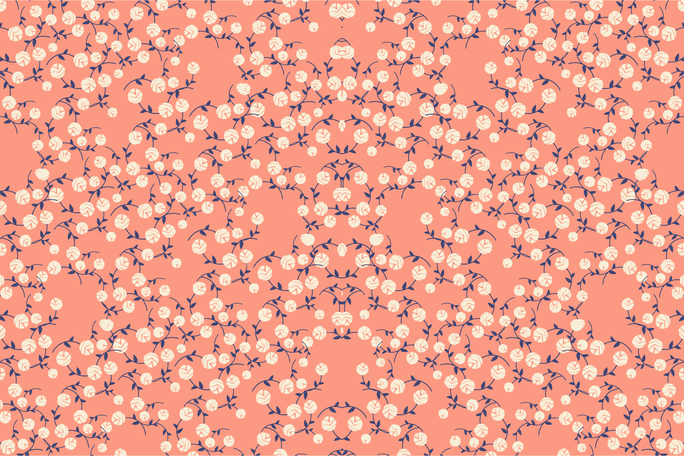 Floral Pattern Background Desktop Wallpaper Baltana