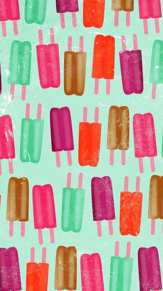 Popsicle Background Creative Graphics Pattern Wallpaper Print