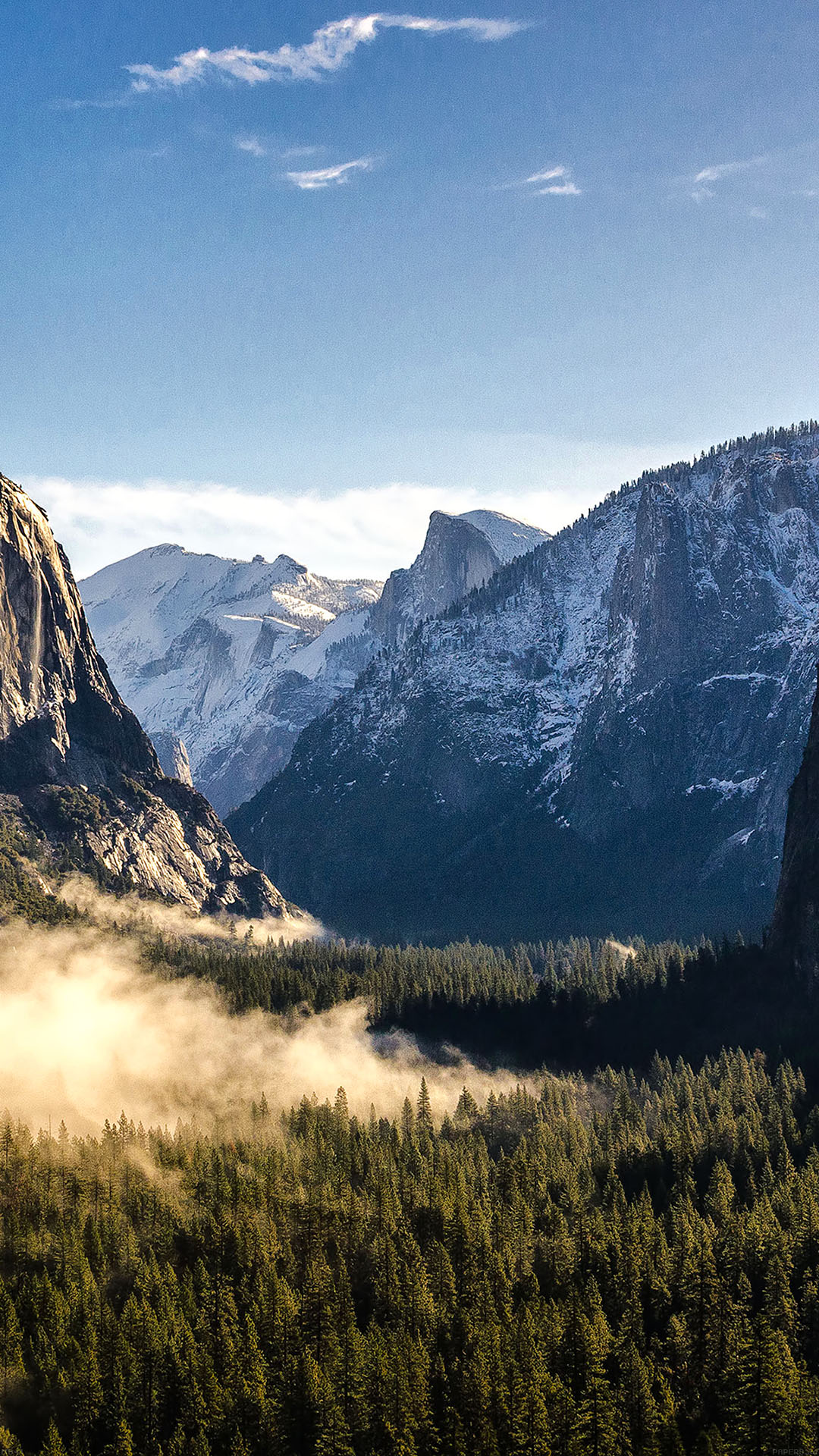 Wallpaper Yosemite Mountain Nature iPhone6 Plus Jpg
