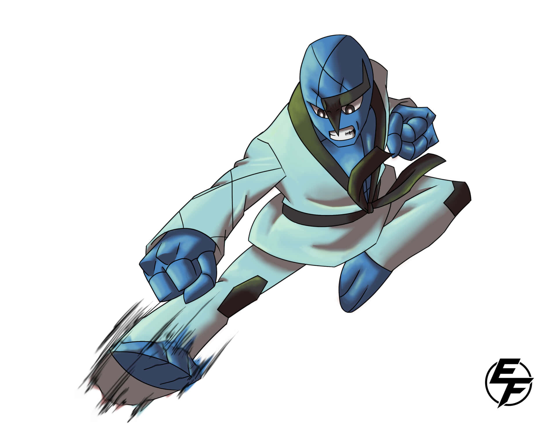 Sawk Fighting Kick Wallpaper