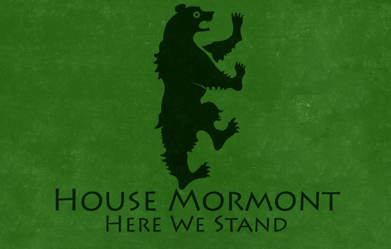 Wallpaper Game Of Thrones Black Bear House Mormont Here We