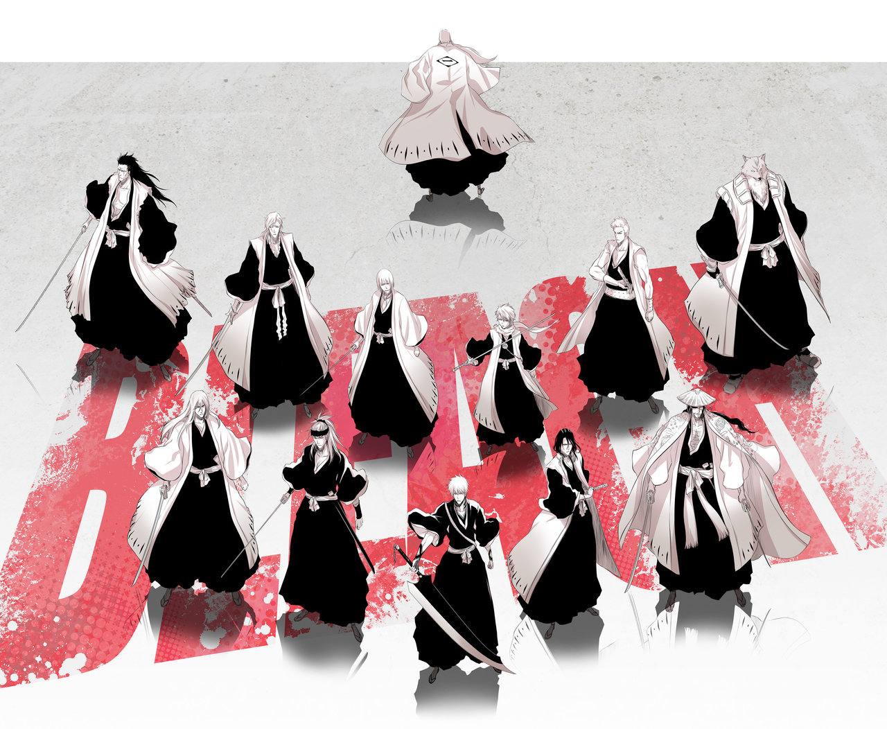 Shinigami Captains Bleach Anime Wallpaper Desktop Background