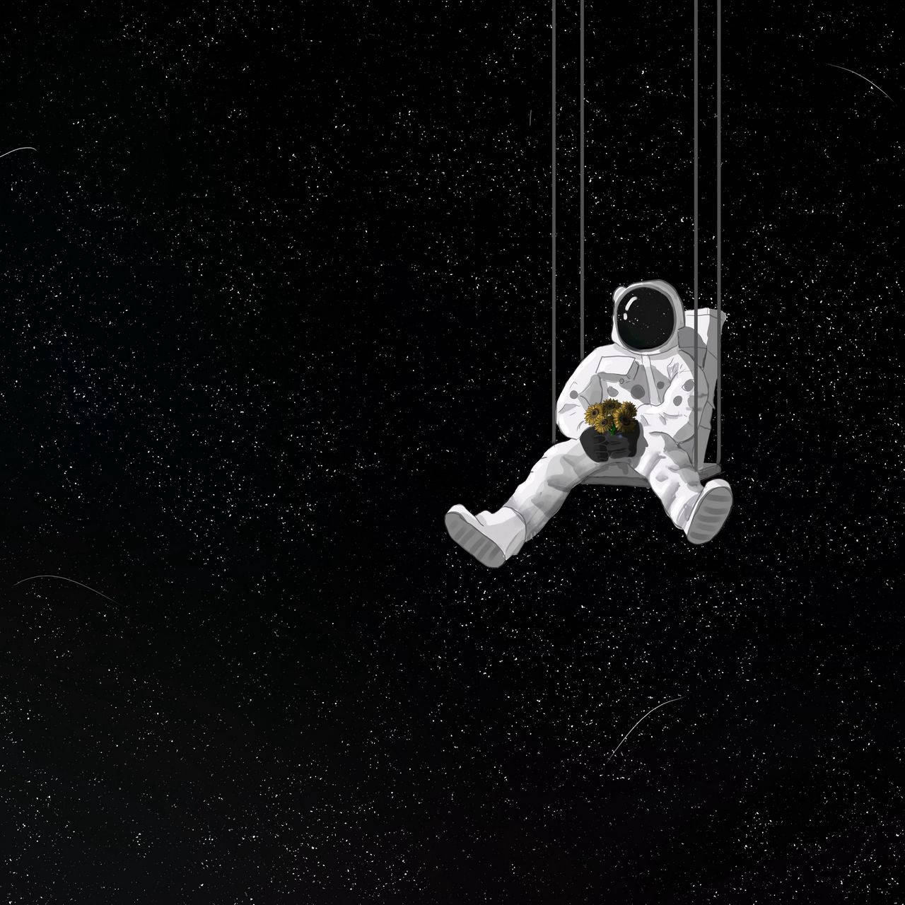 Astronaut In Space Wallpaper