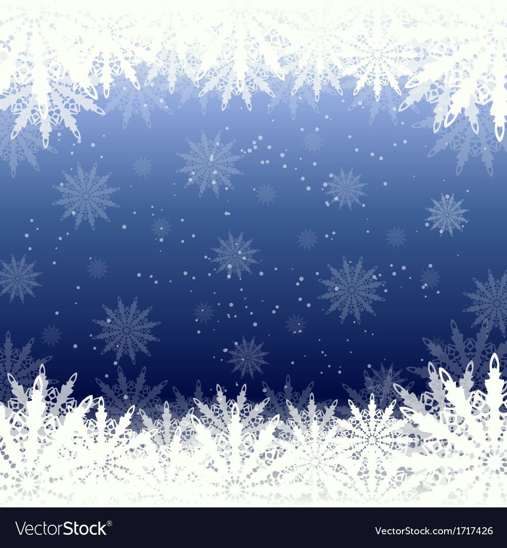 Winter Background Snow And Snowflakes Royalty Vector