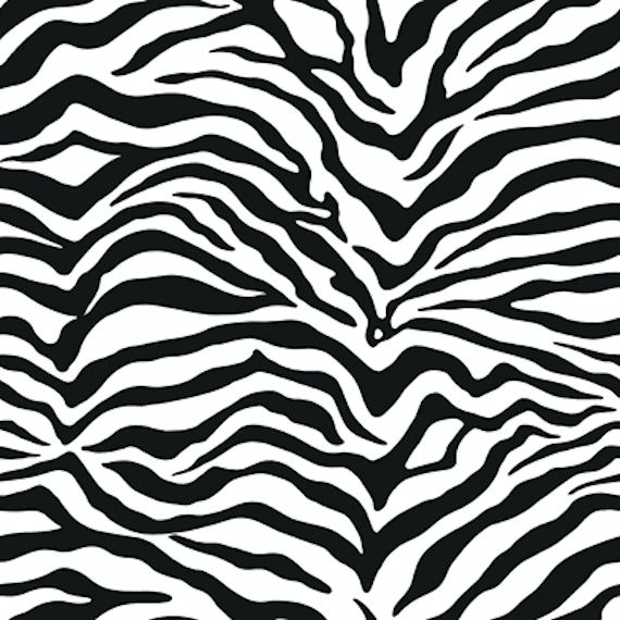 Black Zebra Skin Wallpaper Wall Sticker Outlet