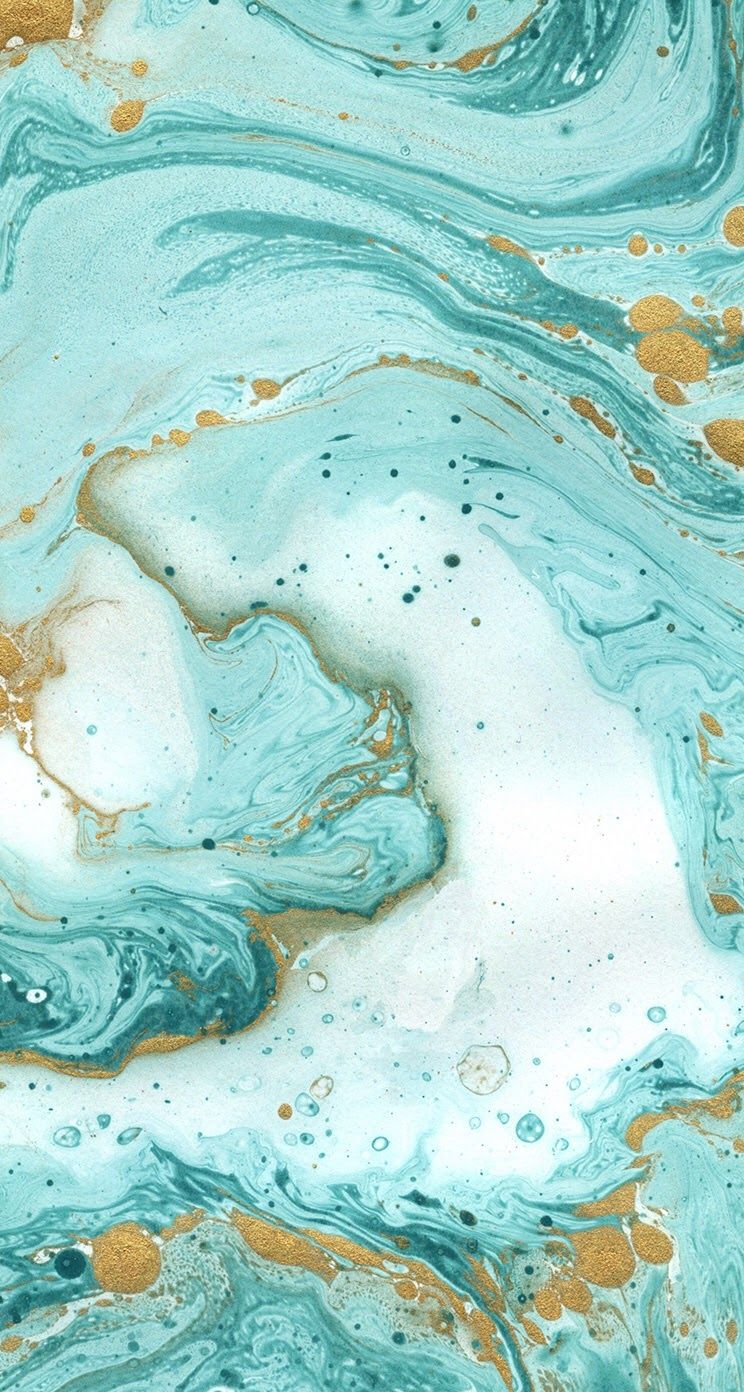 Teal Gold Marble iPhone Wallpaper Background Lockscreen And