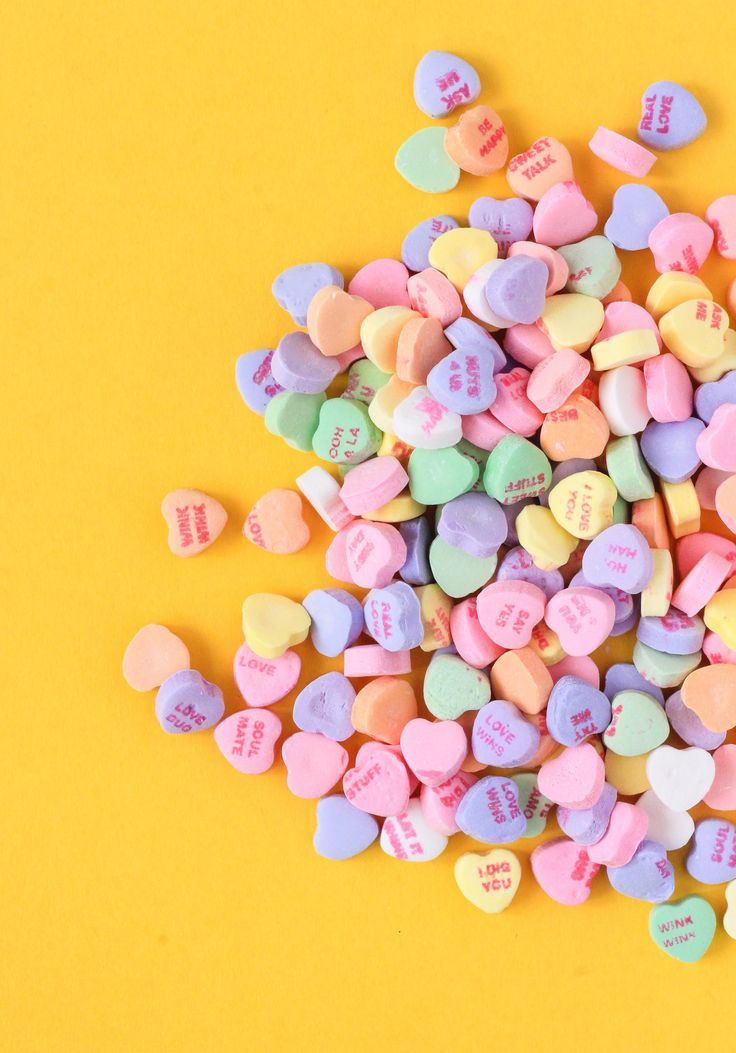 candy hearts Valentines Day DIY Valentine background