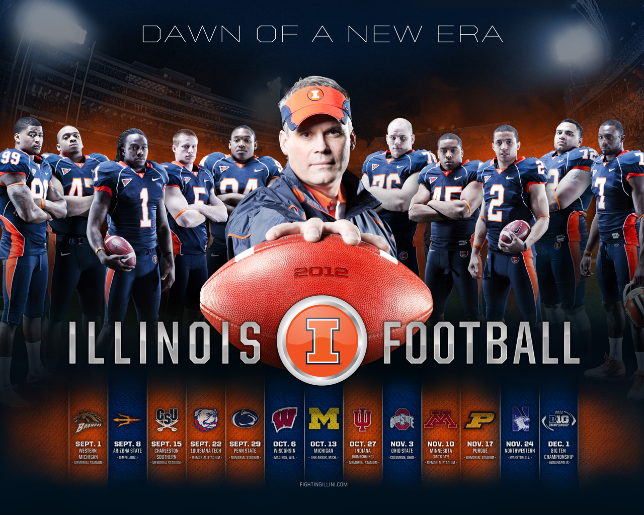 Free download Fighting Illini Basketball Schedule Poster 2014 2015
