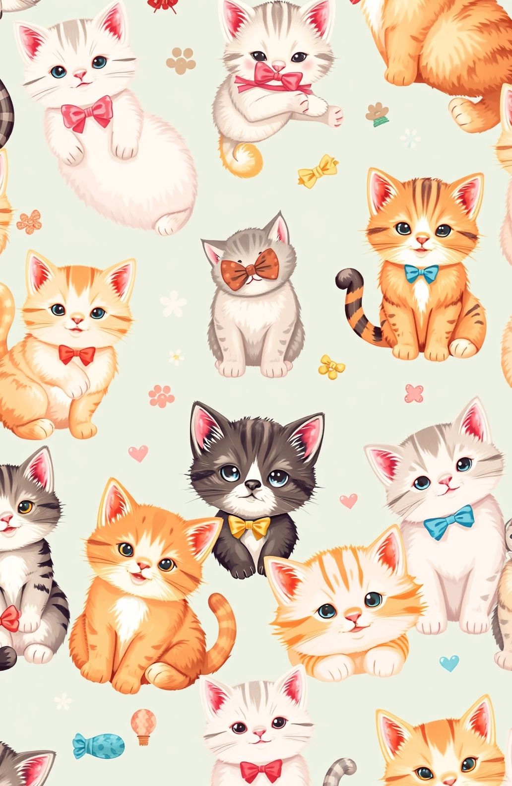 Cute Cat Drawings Wallpaper