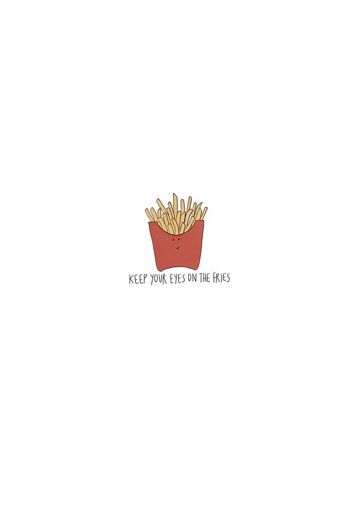 Tiny Minimalist Fries Pun That Will Make You Smile Funnycute