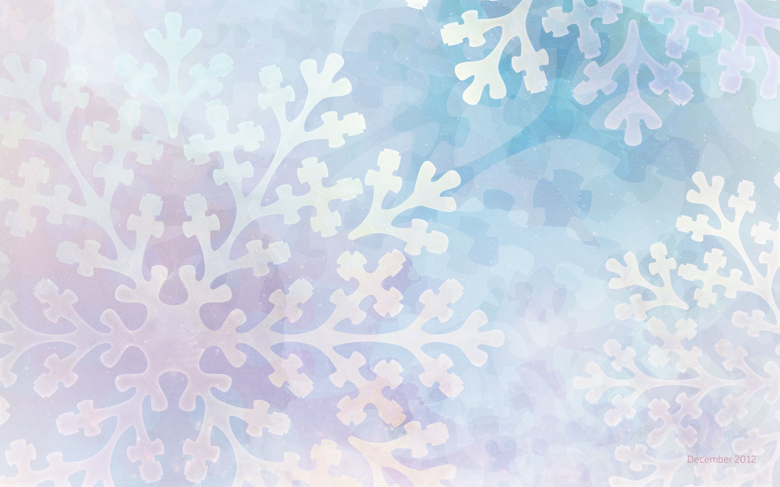 December Wallpaper Snowflake