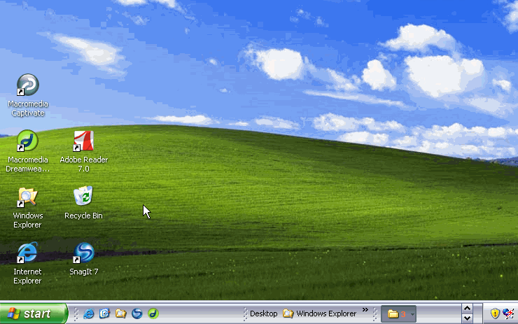 Windows Xp Microsoft Tutorial Unit Desktop