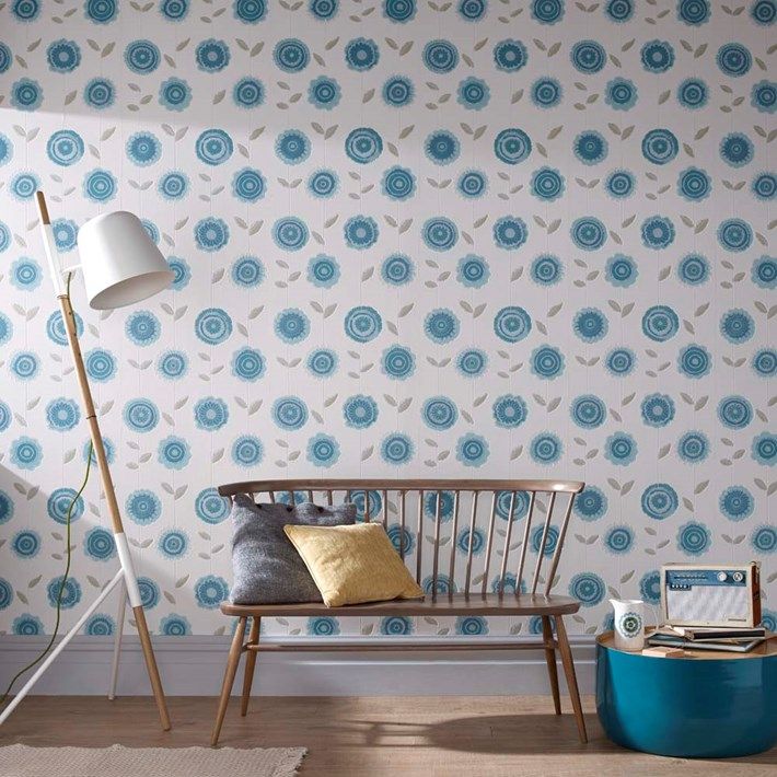 Radiance Teal Graham and Brown Wallpaper r Pinterest 710x710