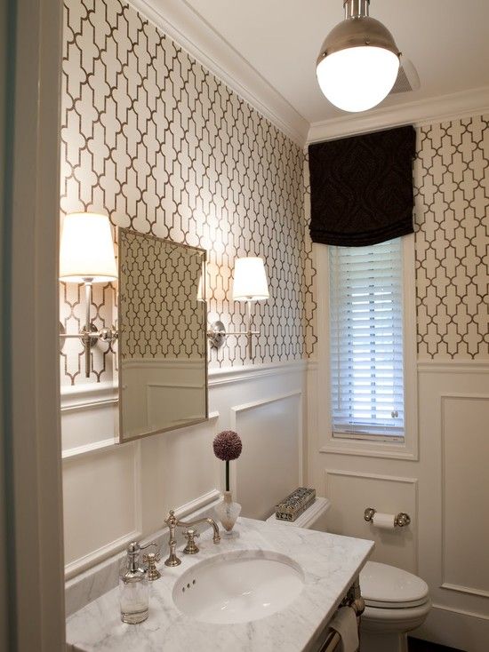 Inspired Grasscloth From Phillip Jeffries And White Wainscoting
