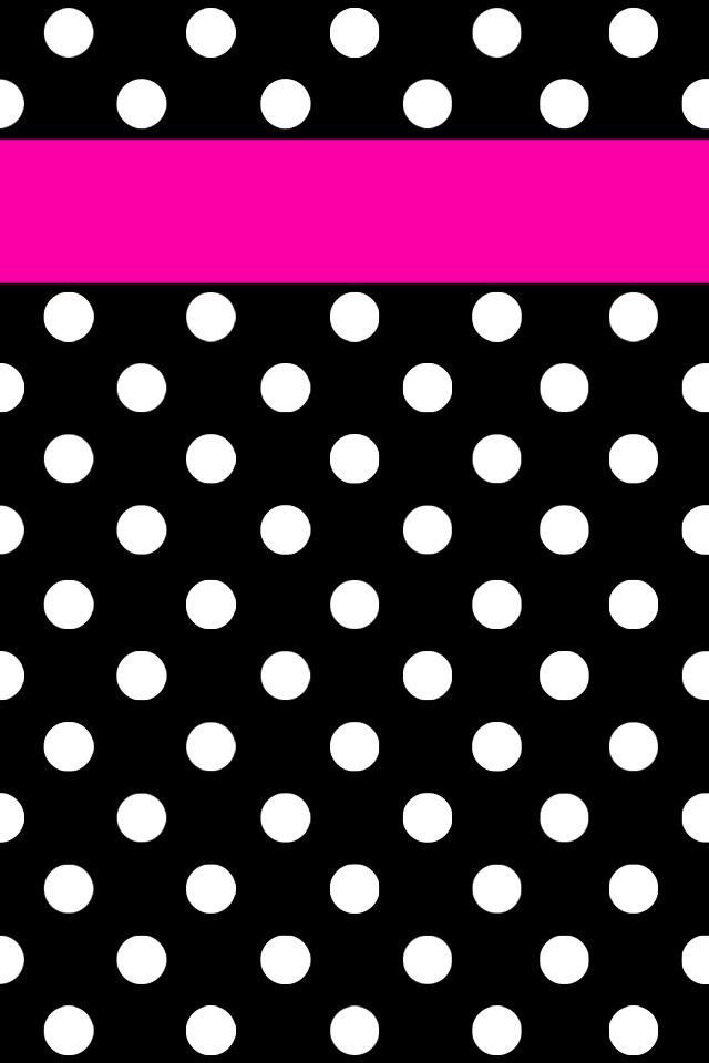 black white polka dots iPhone wallpaper Pinterest Dots Polka 640x960