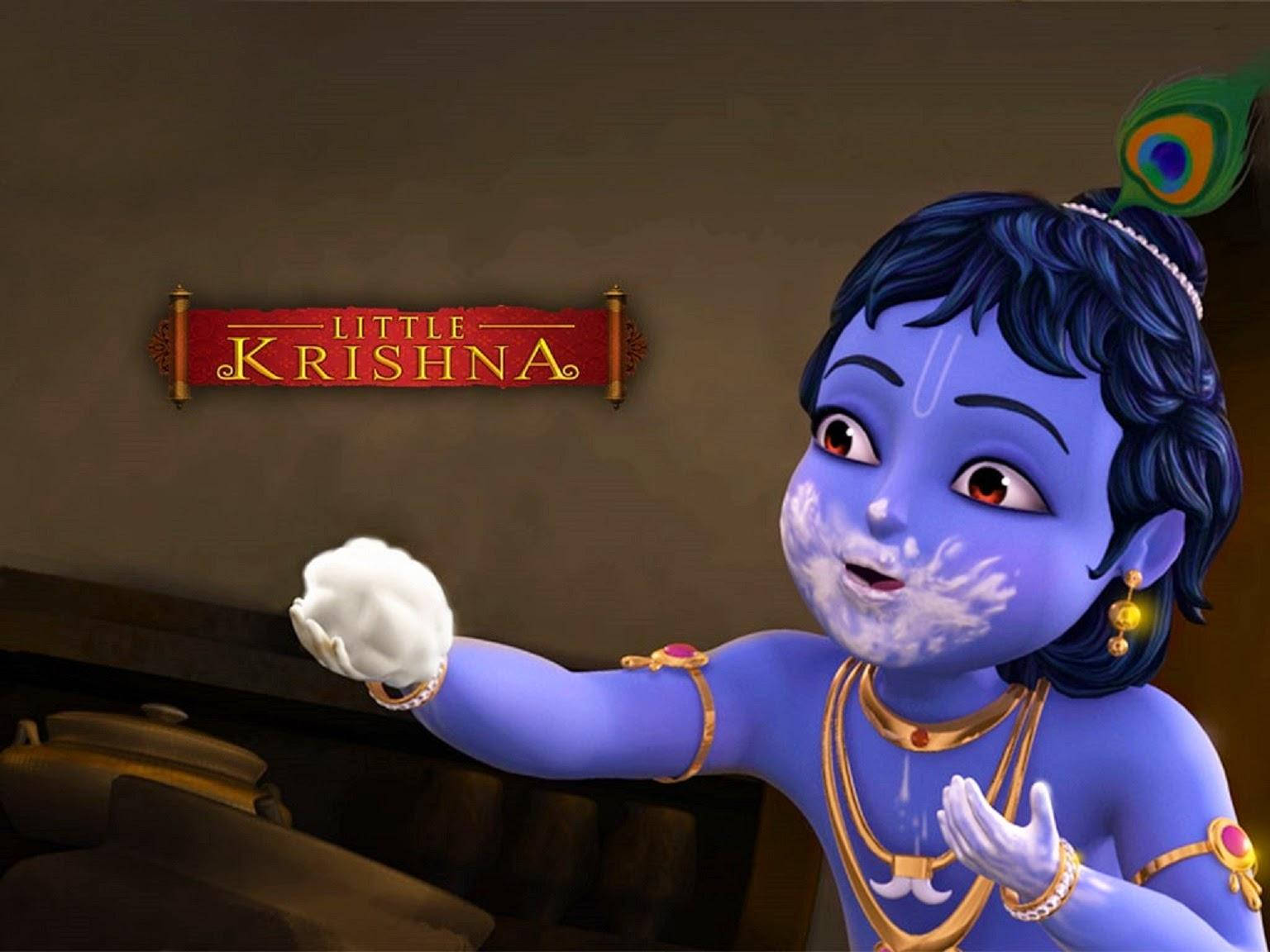 Cartoon Krishna Wallpaper