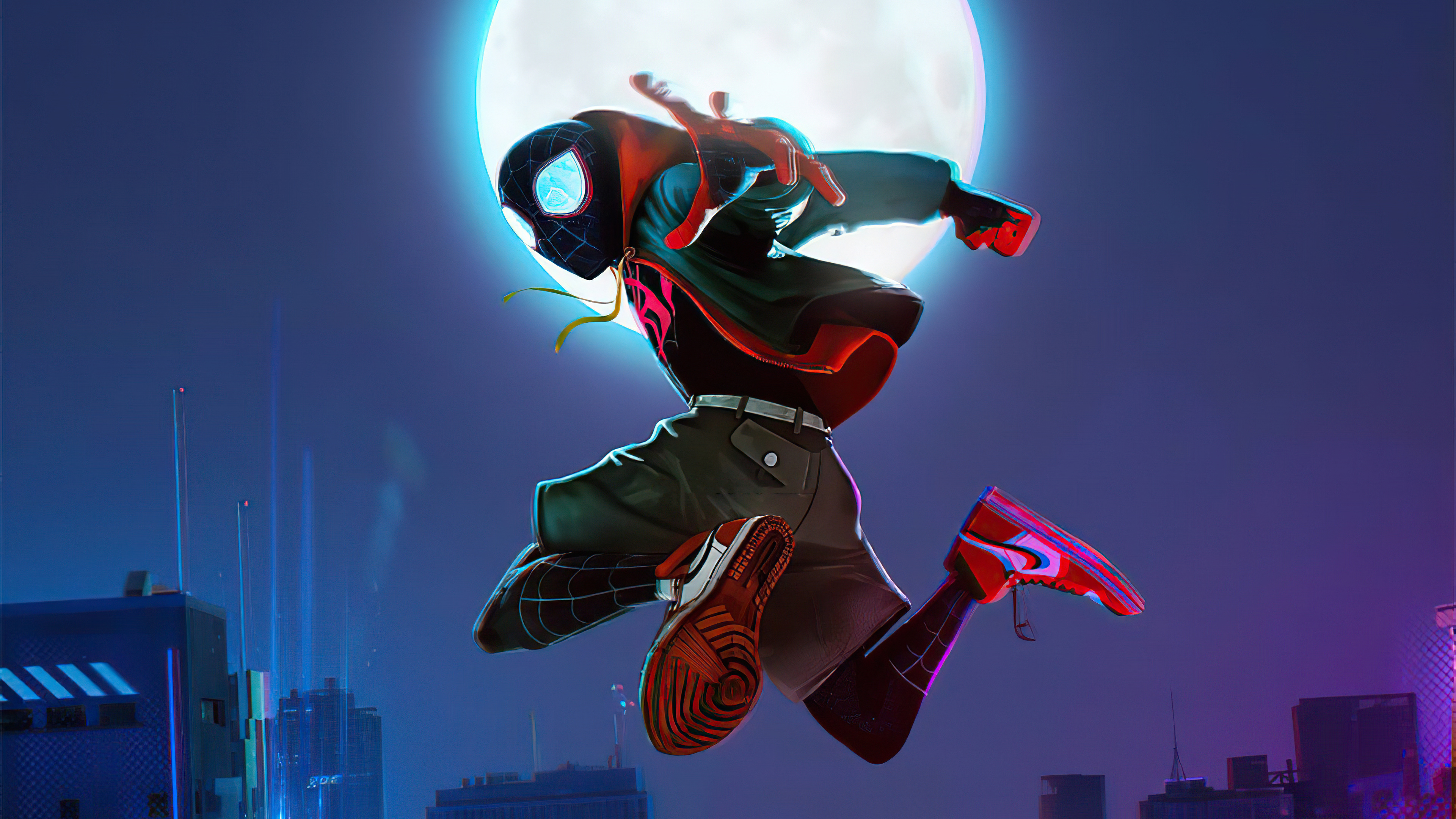 Miles Morales Spider Man Movie Wallpaper