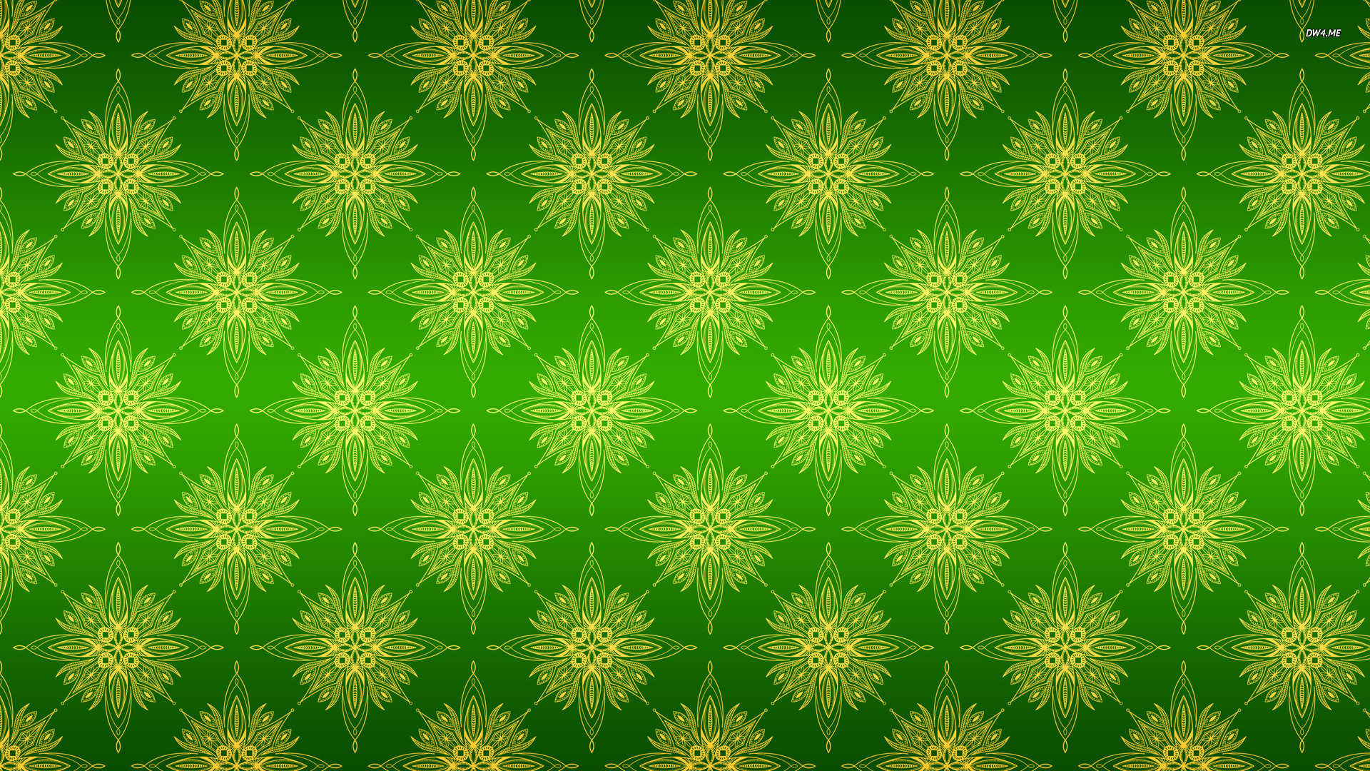 Green Vintage Pattern Wallpaper Vector