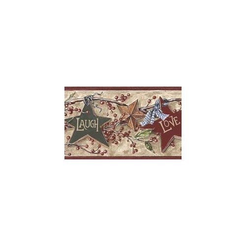 Beige Live Laugh Love Wallpaper Border Rf3521bd
