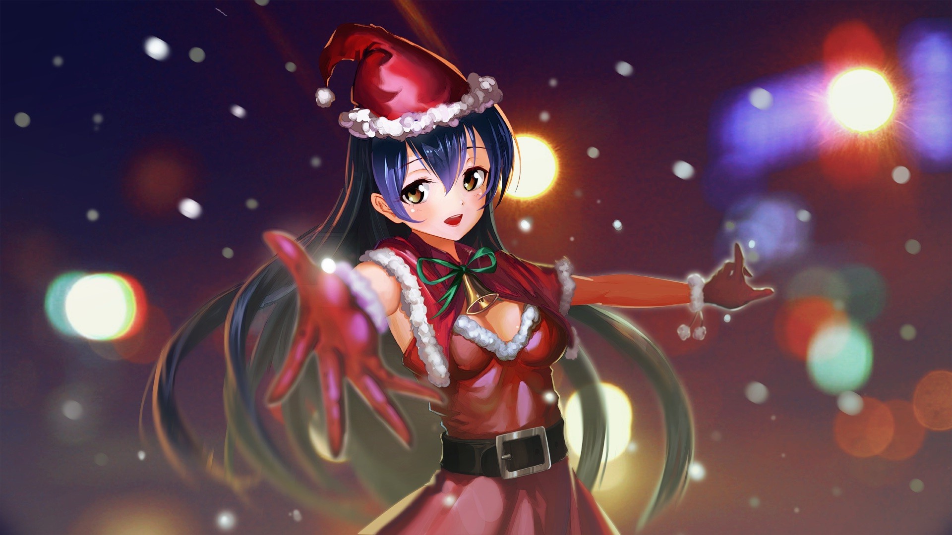 Love Live Christmas Snow Sonoda Umi Wallpaper HD Desktop