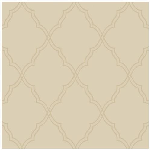 Candice Olson II Moroccan 27 x 27 Trellis Foiled Wallpaper Pearl