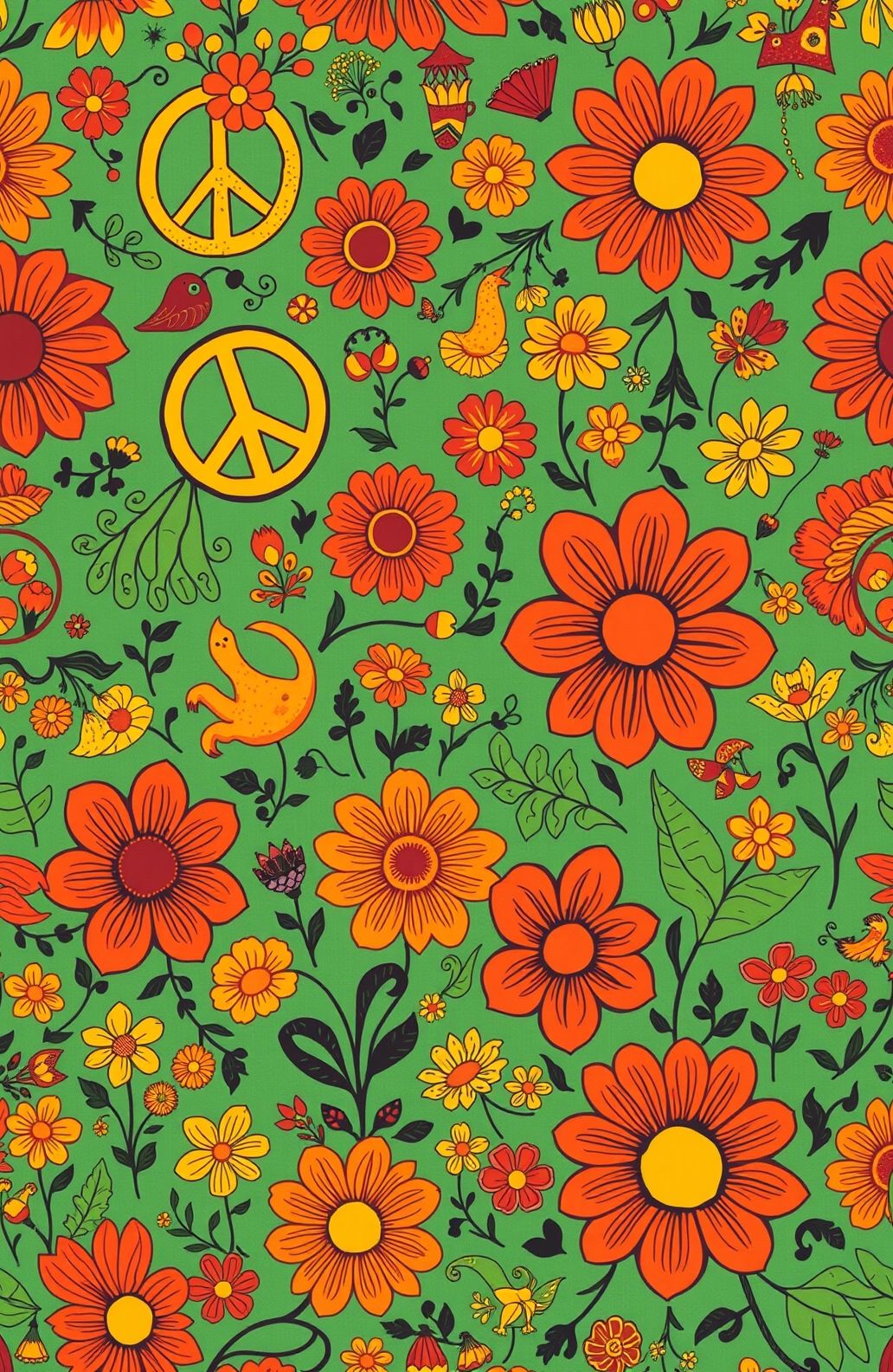 Vintage Hippie Aesthetic Wallpaper
