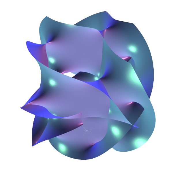 Mathematica Visualization Calabi Yau Surface From String Theory Image