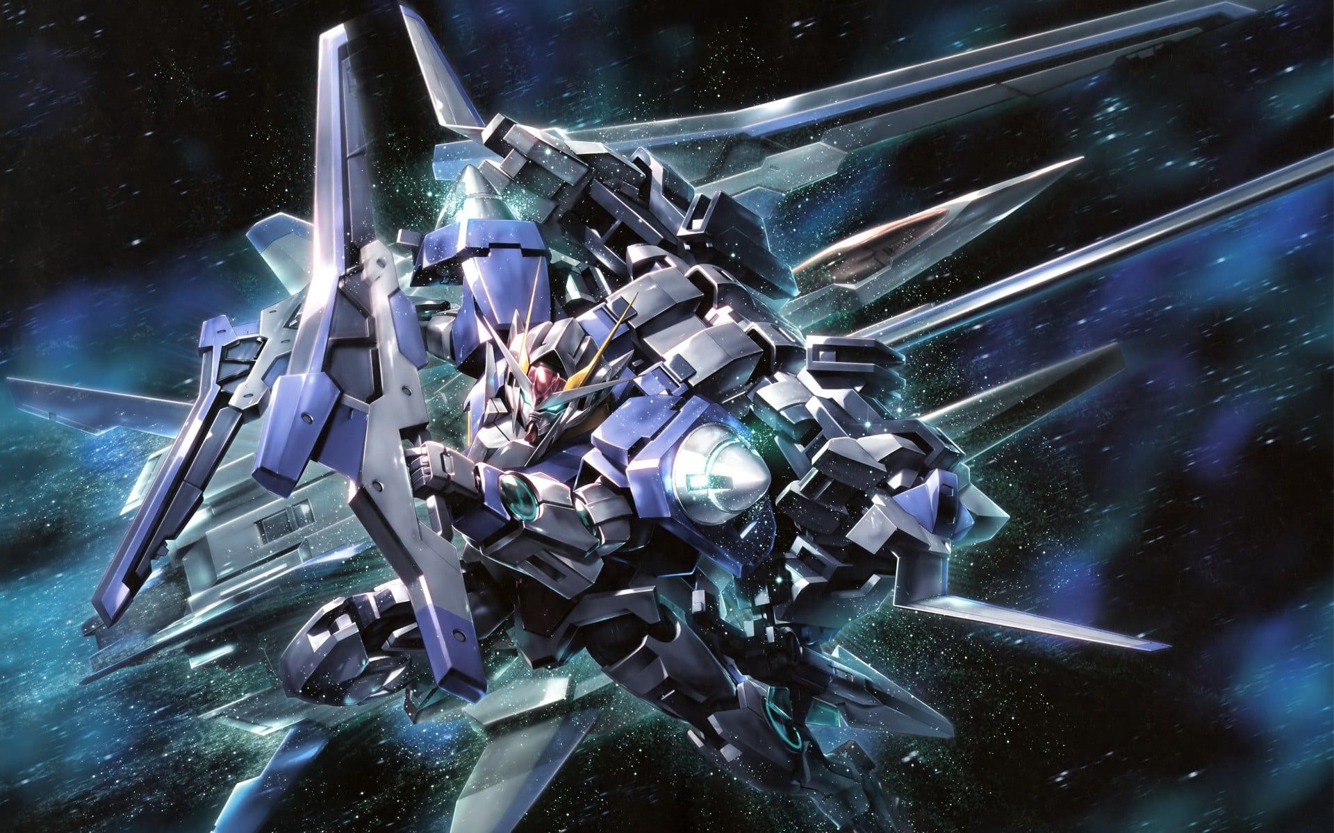 Gundam Illustration Mobile Suit Anime Space