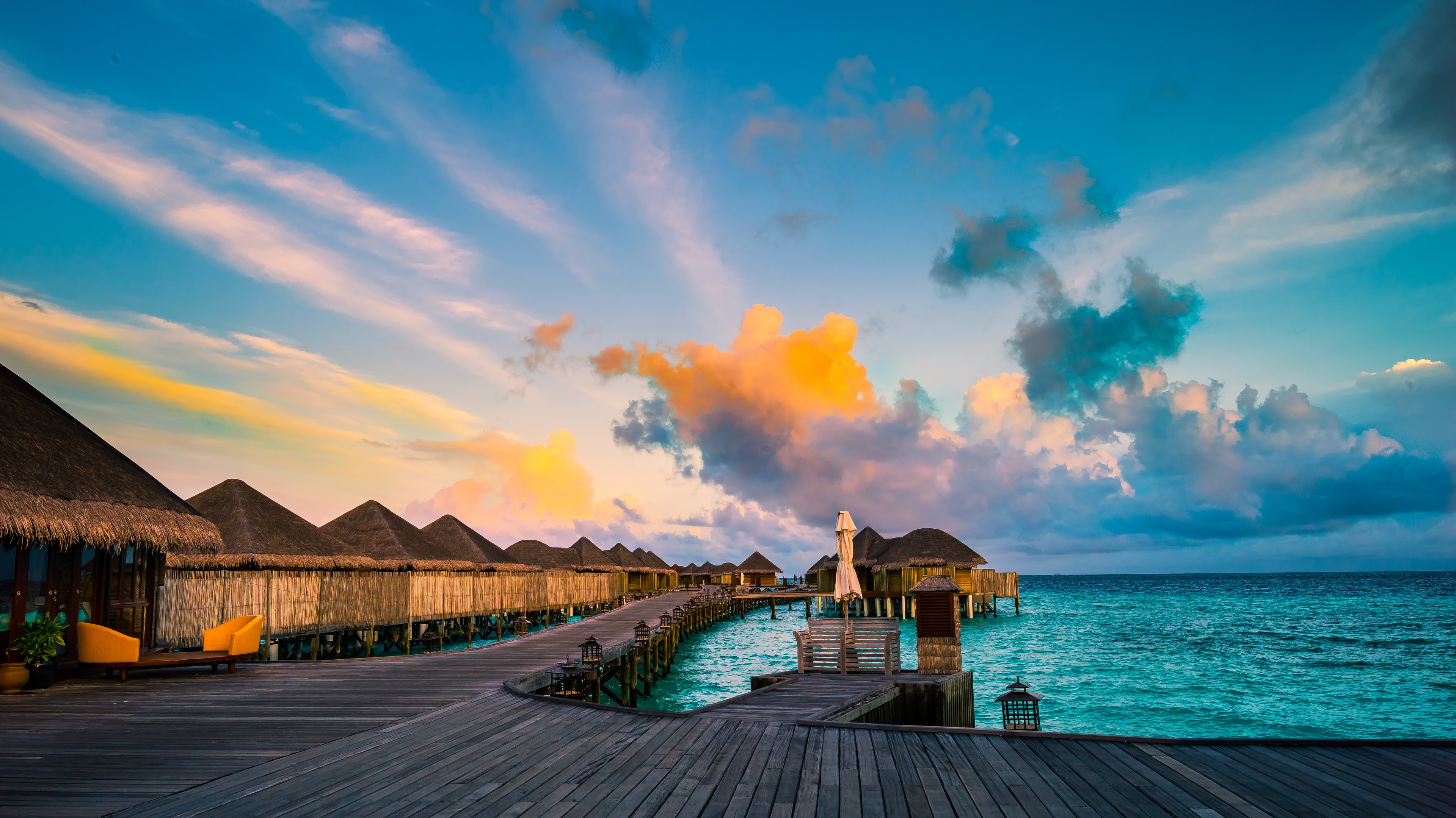 Serene Maldives Resort Wallpaper