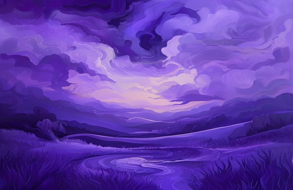 Cool Purple Aesthetic Wallpaper