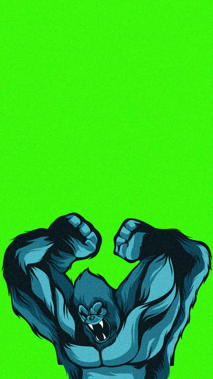 iPhone Xs Gorilla Background Smashing Wallpaper