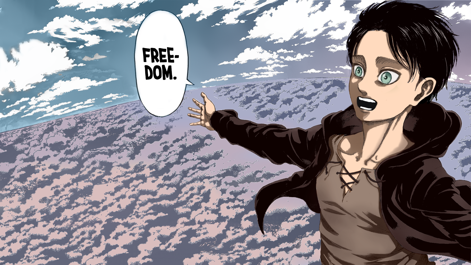 colorized the F R E E D O M panel and formatted it for a desktop