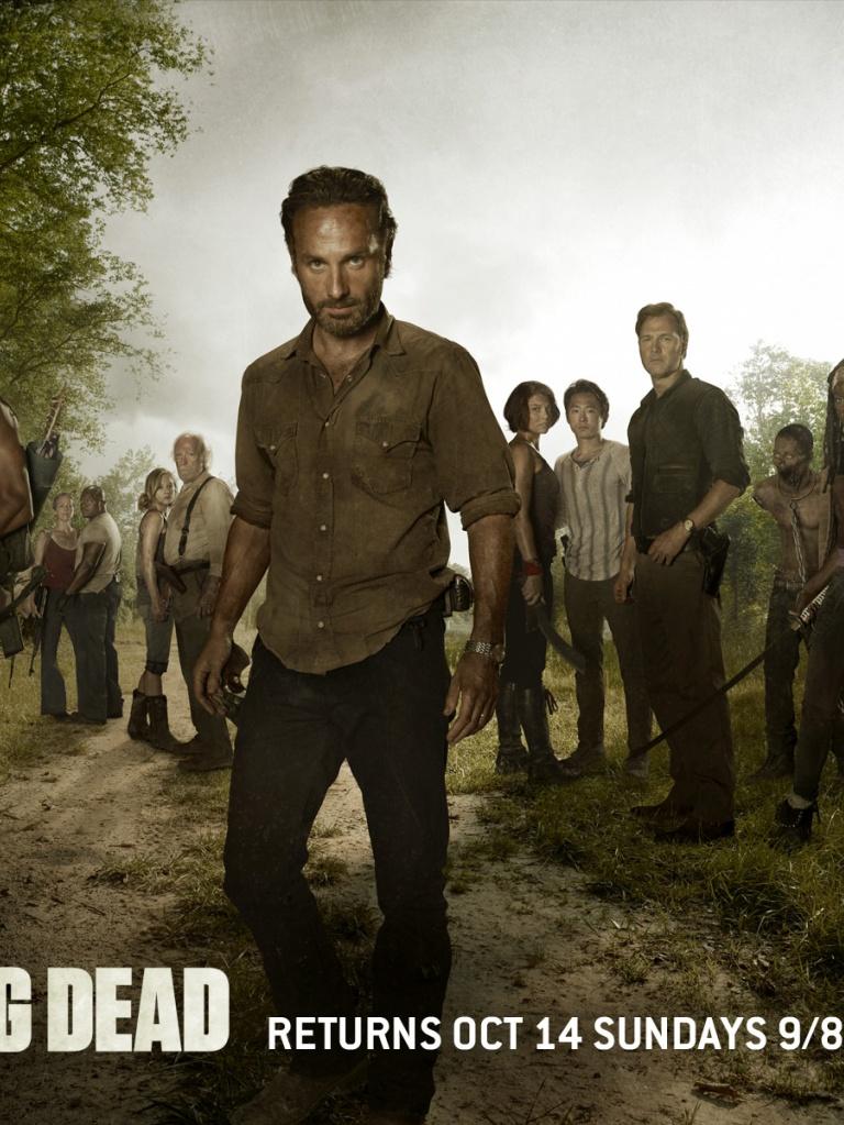 768x1024 The Walking Dead Season 2 Cast Ipad wallpaper