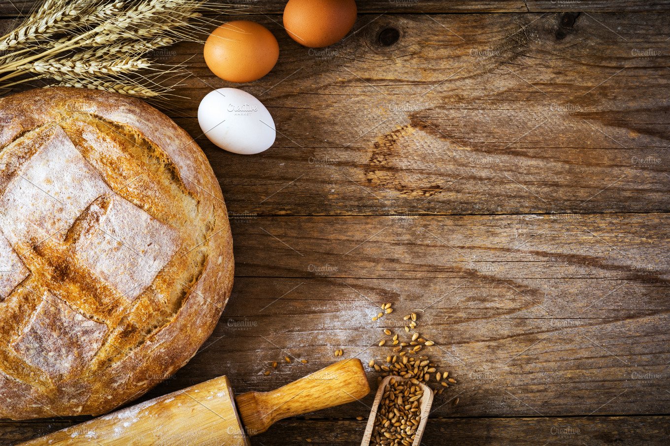 Rustic Bakery Wallpaper
