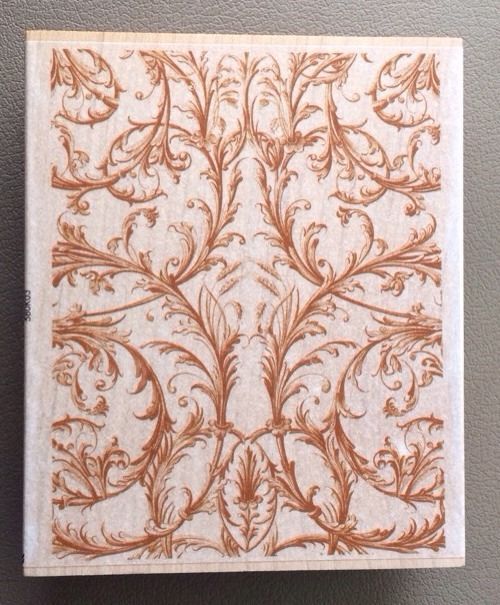 All Night Media Anna Griffin Rubber Stamp Floral Scroll Vines Backgro 500x605