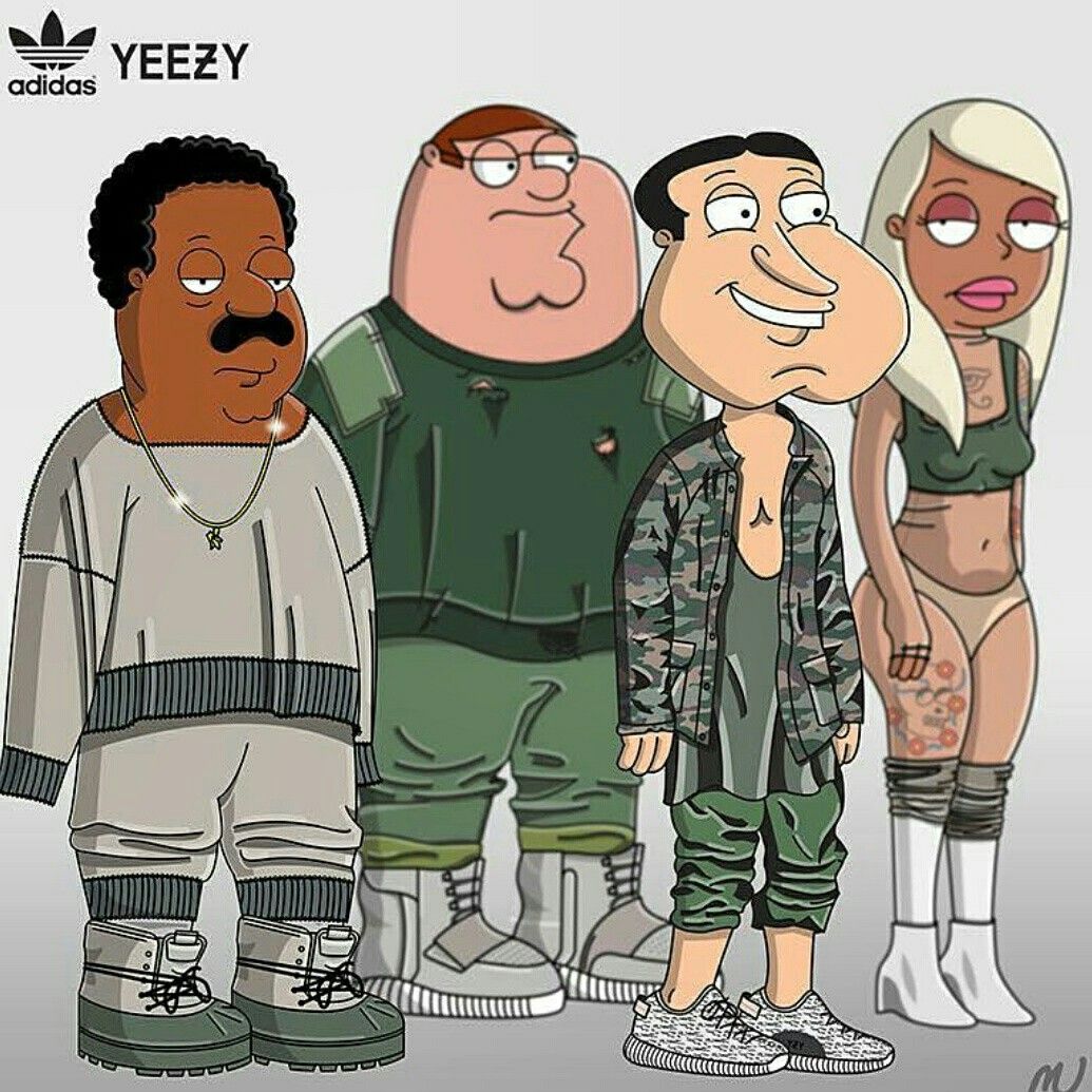 Yeezy X Family Guy Ivan In Art Dope Wallpaper iPhone
