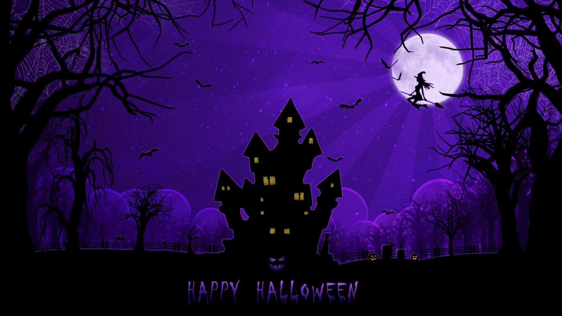 Wallpaper Helloween Jack Skellington Halloween Jack o Lantern Purple  Background  Download Free Image