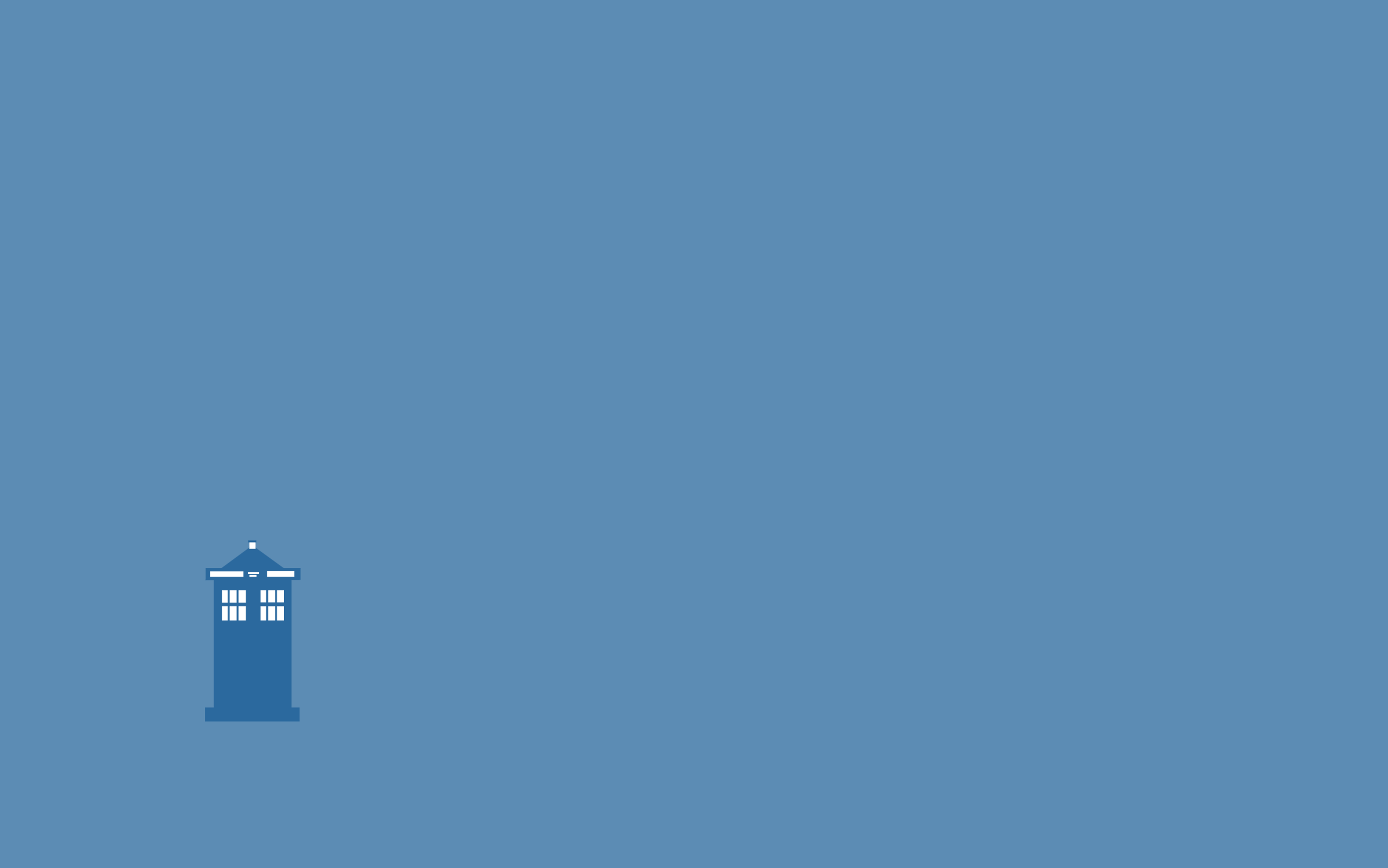 Cool Simple And Minimalist Desktop Wallpaper The Police Box Cooked