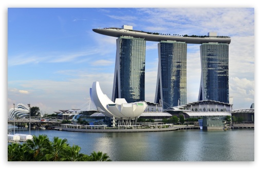 Marina Bay Sands Singapore HD Desktop Wallpaper Widescreen High