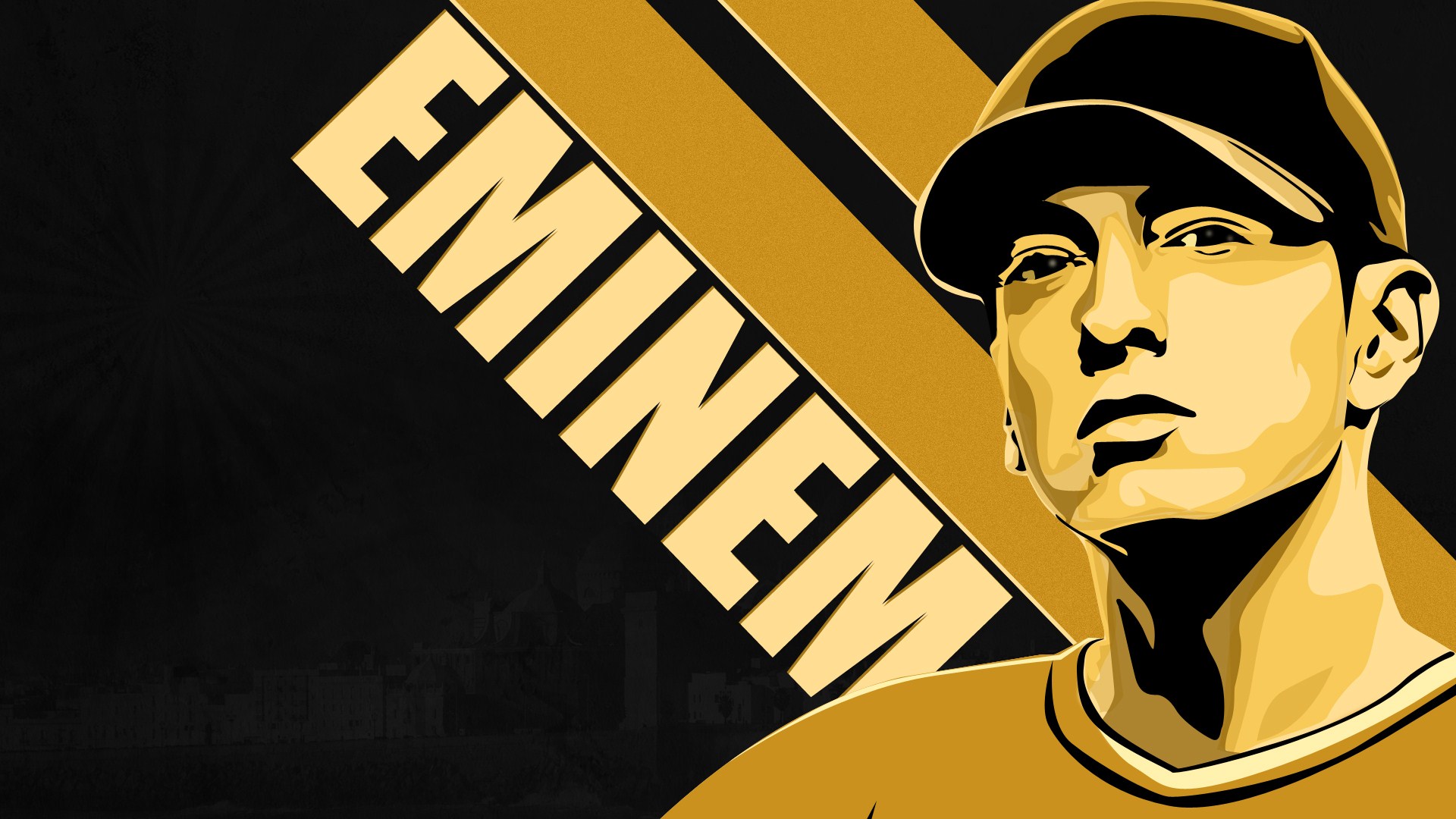 Eminem Cartooon Rap Wallpaper
