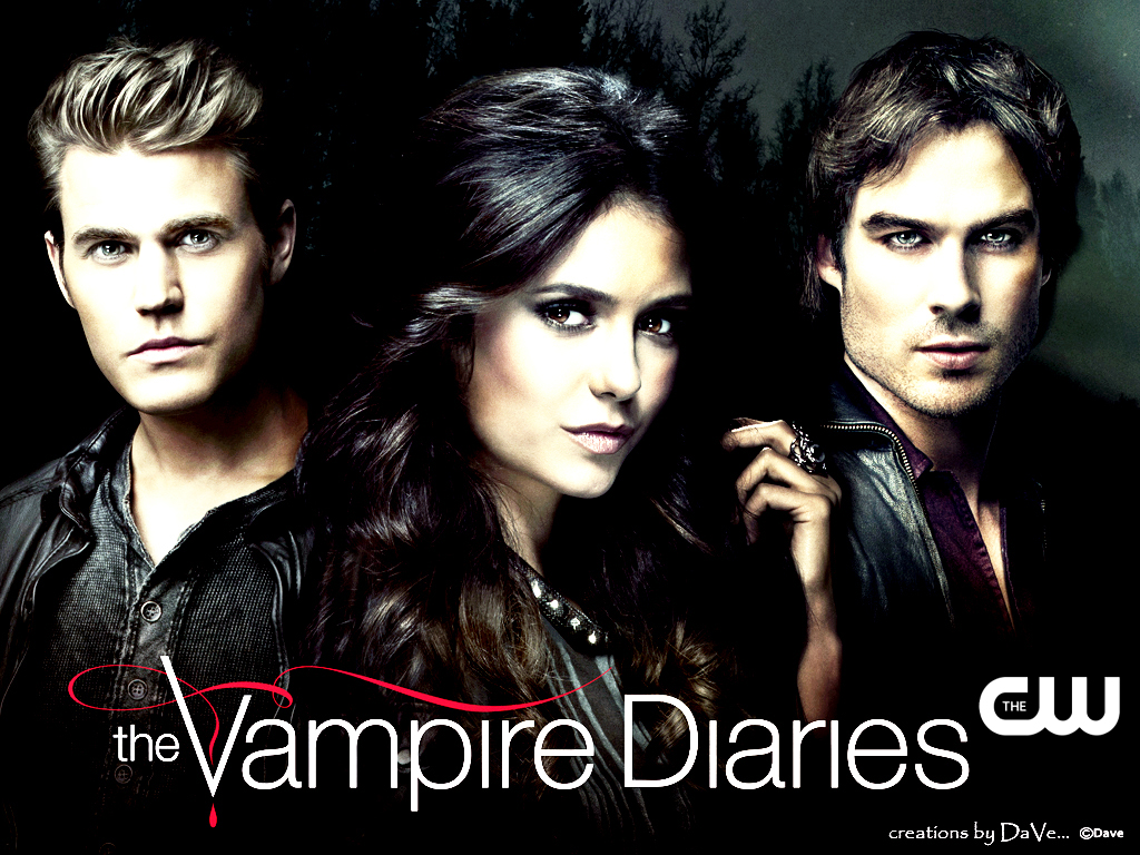 the vampire diaries title wallpaper