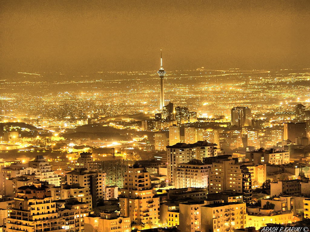 Tehran City Of Lights A Photo On