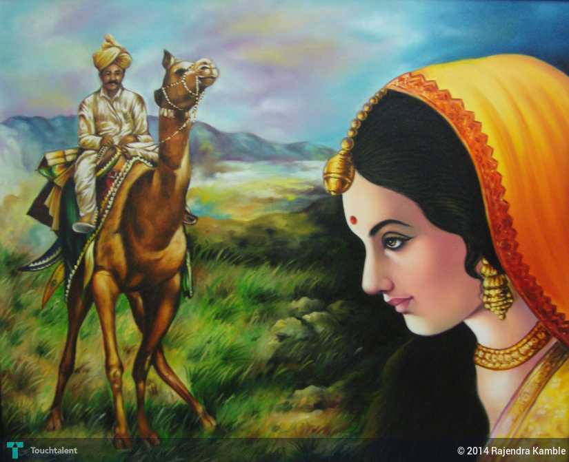 Rajasthani Wallpaper Painting Art Modern Visual Arts Mythology