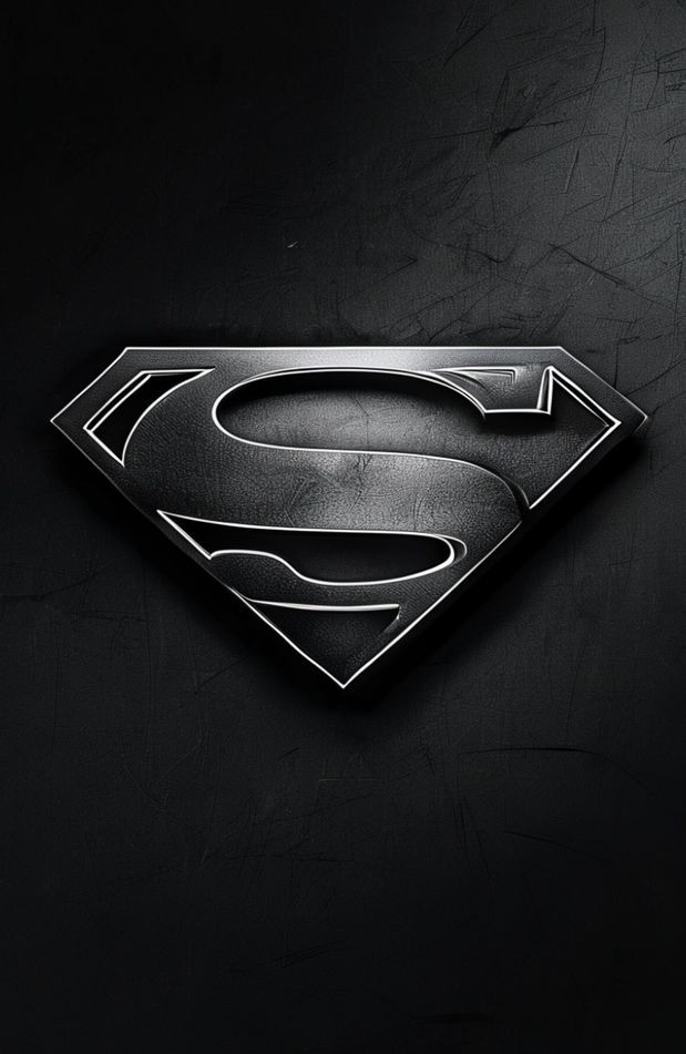 Black Superman Logo Wallpaper